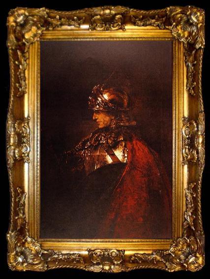 framed  Rembrandt Peale A Man in Armor, ta009-2